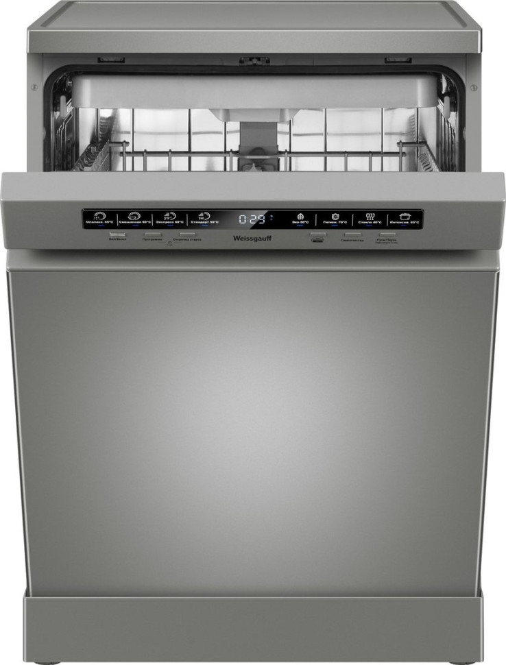 Посудомоечная машина Weissgauff DW 6038 D Dual Wash Silver Посудомоечная машина Weissgauff DW 6038 D Dual Wash Silver