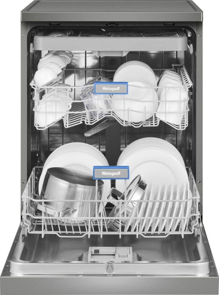 Посудомоечная машина Weissgauff DW 6038 D Dual Wash Silver Посудомоечная машина Weissgauff DW 6038 D Dual Wash Silver