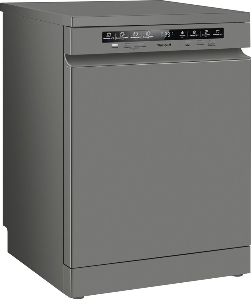 Посудомоечная машина Weissgauff DW 6038 D Dual Wash Silver Посудомоечная машина Weissgauff DW 6038 D Dual Wash Silver