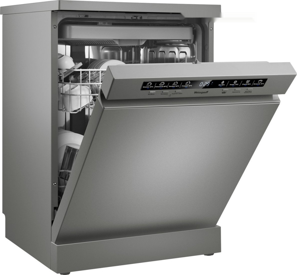 Посудомоечная машина Weissgauff DW 6038 D Dual Wash Silver Посудомоечная машина Weissgauff DW 6038 D Dual Wash Silver