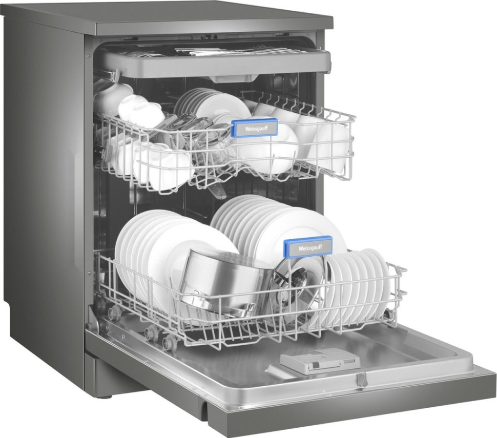 Посудомоечная машина Weissgauff DW 6038 D Dual Wash Silver Посудомоечная машина Weissgauff DW 6038 D Dual Wash Silver