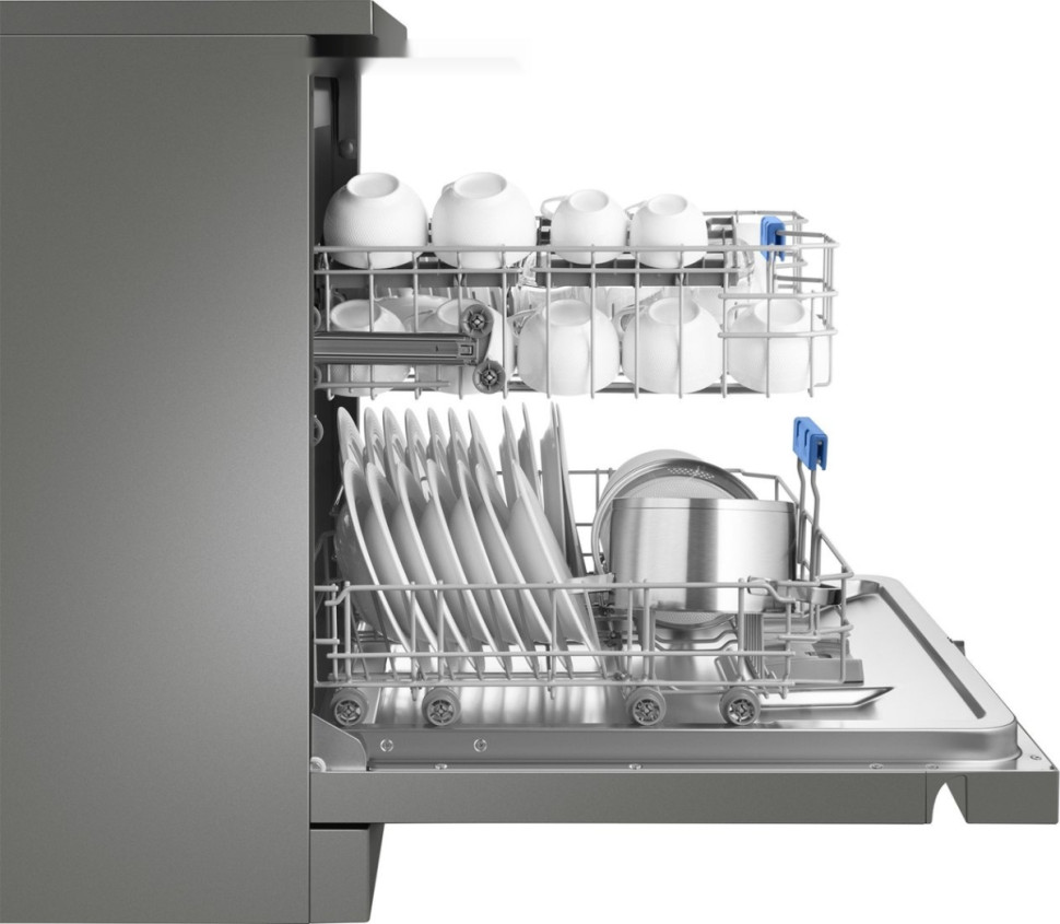 Посудомоечная машина Weissgauff DW 6038 D Dual Wash Silver Посудомоечная машина Weissgauff DW 6038 D Dual Wash Silver