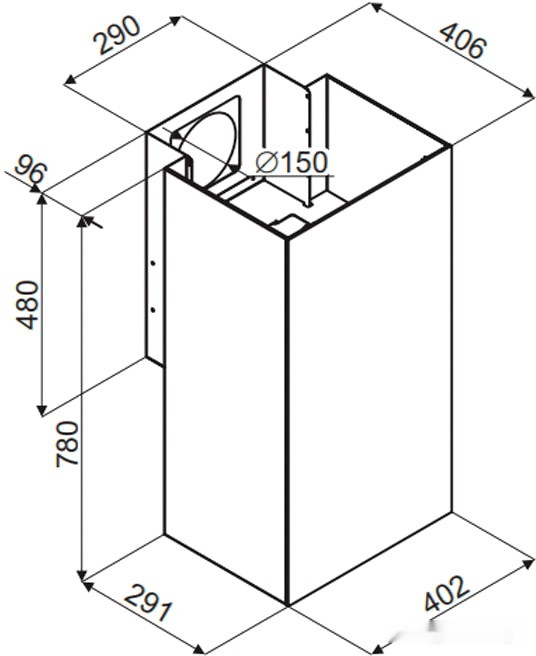Вытяжка Maunfeld Bath 402 (черный)