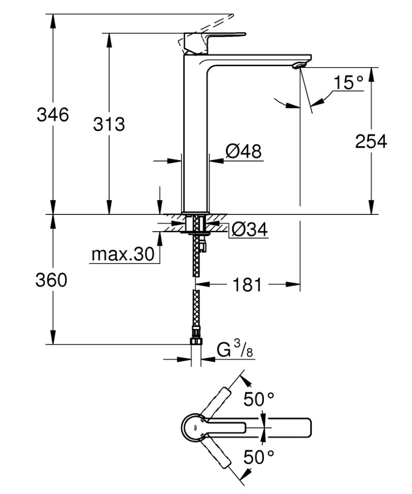 Смеситель Grohe Lineare New 23405001