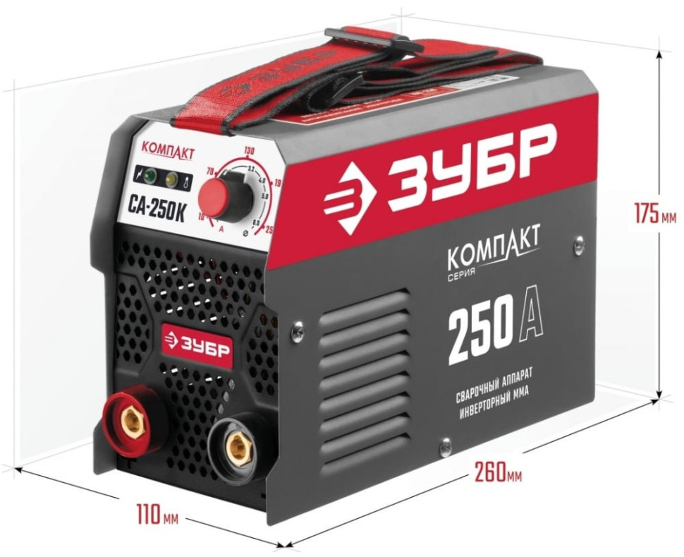 Сварочный инвертор ЗУБР СА-250К Сварочный инвертор ЗУБР СА-250К