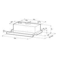 Вытяжка Krona Kamilla 600 Glass (черный)