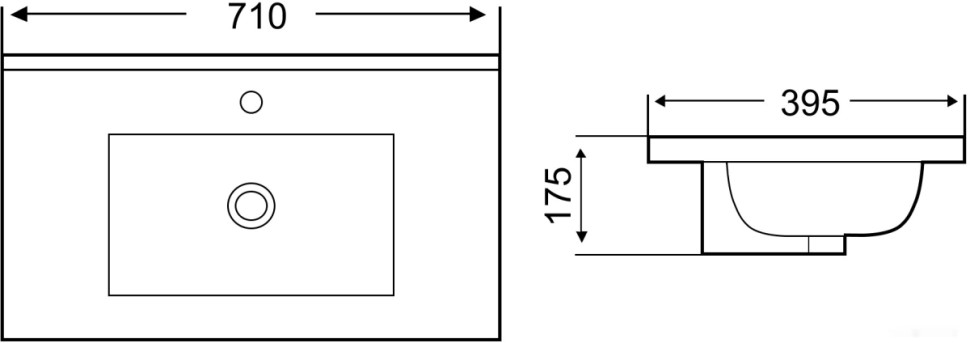 Умывальник Weltwasser Deilbach 7517-70 Умывальник Weltwasser Deilbach 7517-70