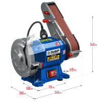 Заточный станок с подсветкой ЗУБР ПТЛ-150