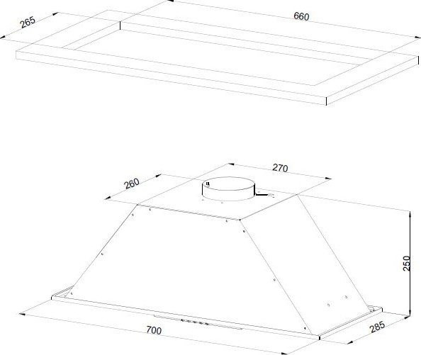 Вытяжка Kuppersberg Slimlux Inlinea 70 BX Вытяжка Kuppersberg Slimlux Inlinea 70 BX