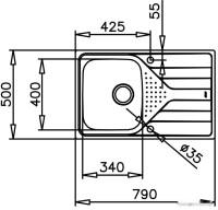 Кухонная мойка Teka Universe 45 T-XP 1B 1D POLISHED