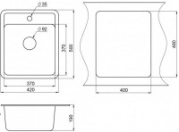 Кухонная мойка Granula ST-4202 (Базальт)