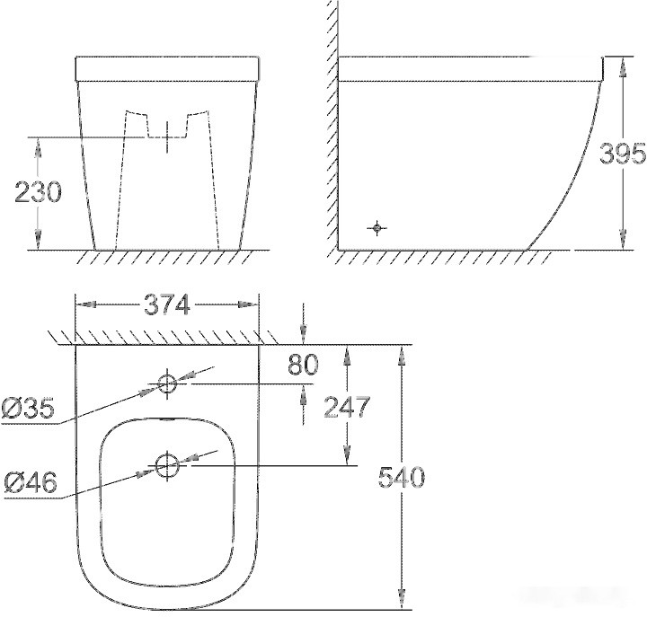 Биде Grohe Euro 39340000