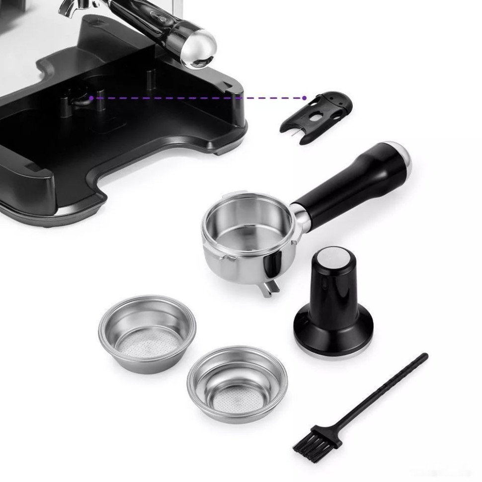 Рожковая помповая кофеварка Kitfort KT-7113 Рожковая помповая кофеварка Kitfort KT-7113