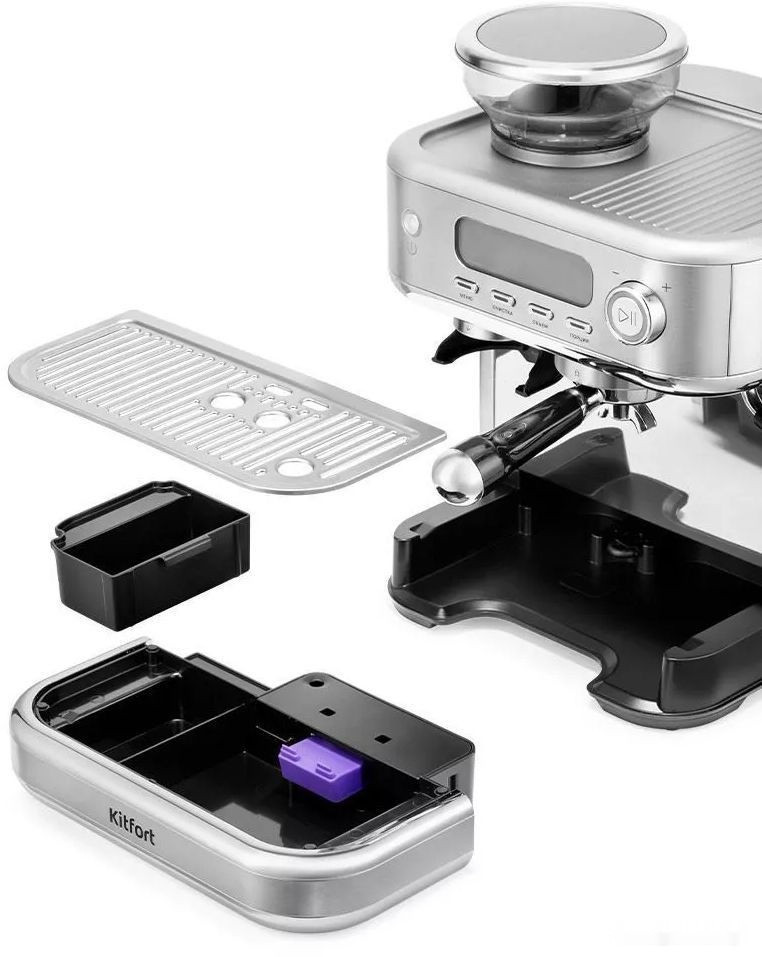 Рожковая помповая кофеварка Kitfort KT-7113 Рожковая помповая кофеварка Kitfort KT-7113