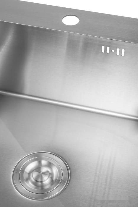 Кухонная мойка Saniteco 5050 (с сифоном, дозатором и коландером) Кухонная мойка Saniteco 5050 (с сифоном, дозатором и коландером)