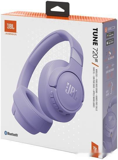 Наушники JBL Tune 720BT (сиреневый) Наушники JBL Tune 720BT (сиреневый)