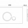Панель смыва BelBagno Sfera BB016-SR-CHROME.M