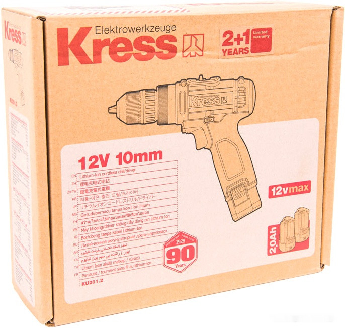 Дрель-шуруповерт Kress KU201.2 (с 2-мя АКБ, сумка) Дрель-шуруповерт Kress KU201.2 (с 2-мя АКБ, сумка)
