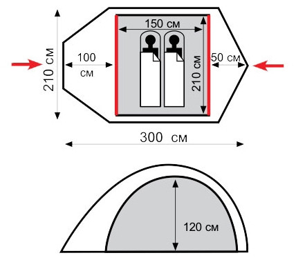 Палатка Tramp STALKER 2 Палатка Tramp STALKER 2