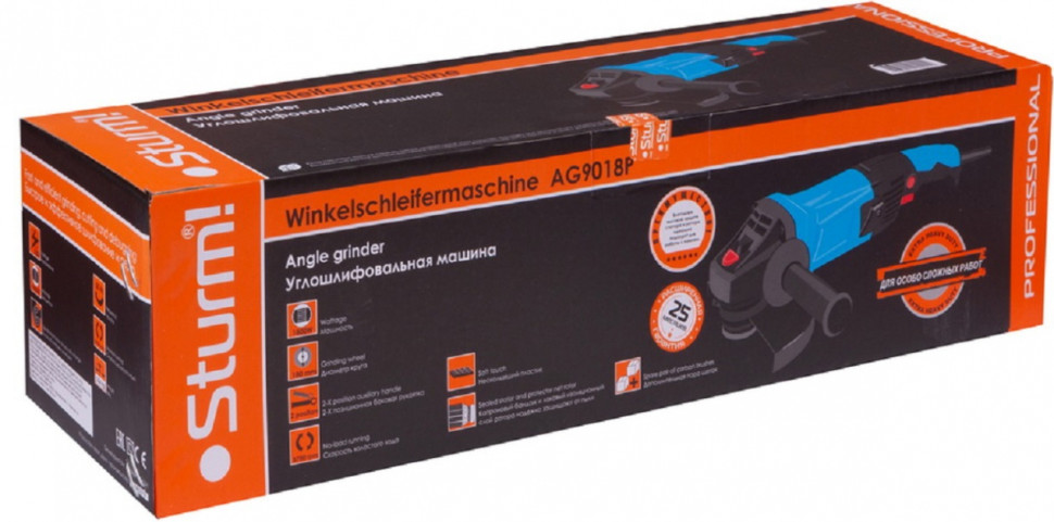 Угловая шлифмашина Sturm AG9018P Угловая шлифмашина Sturm AG9018P
