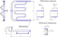 Водяной полотенцесушитель Gloss &amp; Reiter ПМ.3. 50x50 (1")