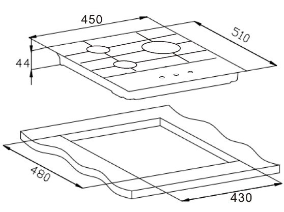 Варочная панель Weissgauff HGG 451 BFH Варочная панель Weissgauff HGG 451 BFH