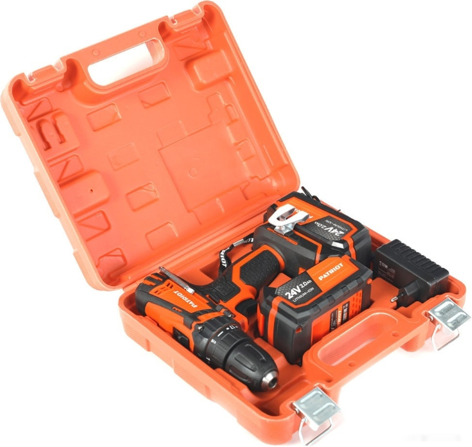 Дрель-шуруповерт Patriot BR 241ES 180201241 (с 2-мя АКБ, кейс) Дрель-шуруповерт Patriot BR 241ES 180201241 (с 2-мя АКБ, кейс)