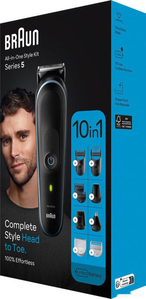 Машинка для стрижки волос Braun MGK5445 Машинка для стрижки волос Braun MGK5445