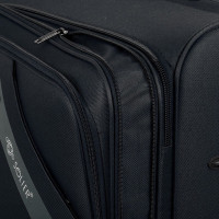 Чемодан-спиннер Solier STL2240 (M, черный/красный)