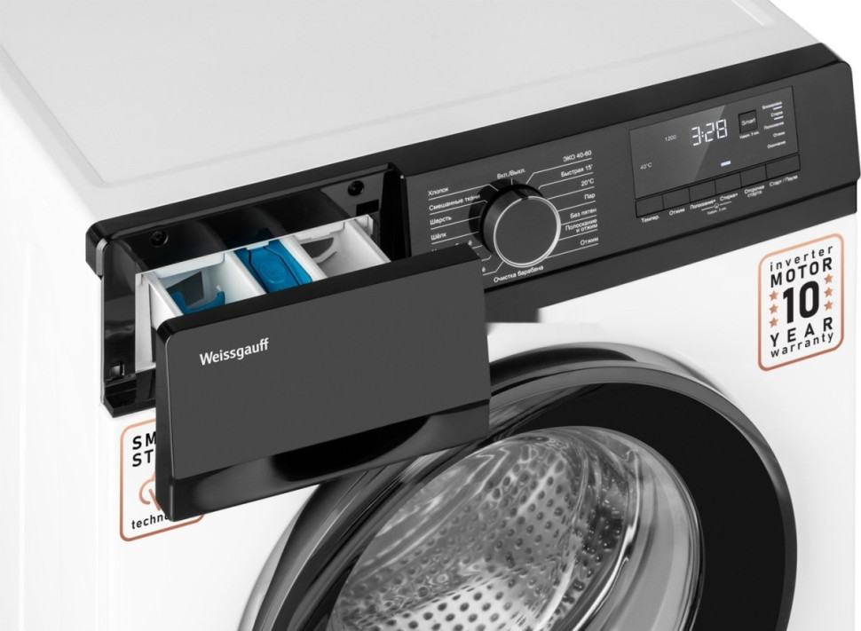 Стиральная машина Weissgauff WM 45127 DC Inverter Steam Стиральная машина Weissgauff WM 45127 DC Inverter Steam