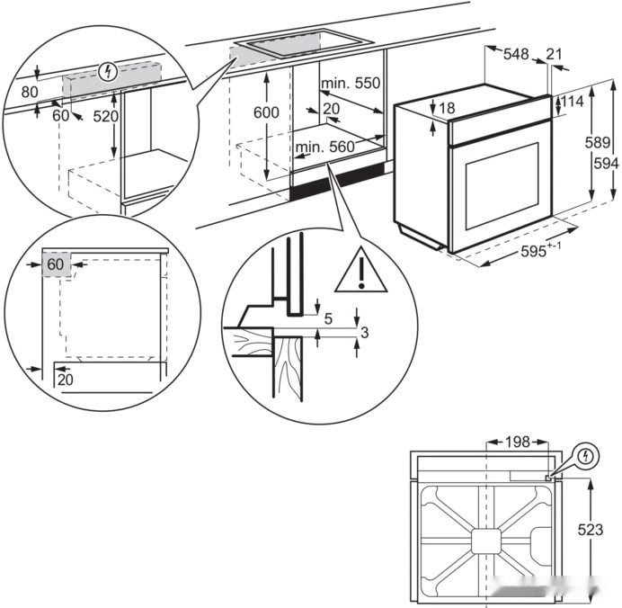 Духовой шкаф Electrolux OKC8P39WX