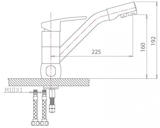 Смеситель Polygran Дуо (Белый)