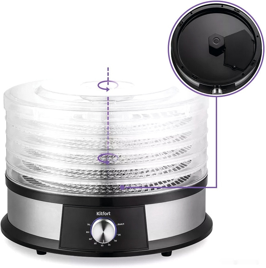 Сушилка для овощей и фруктов Kitfort KT-1930