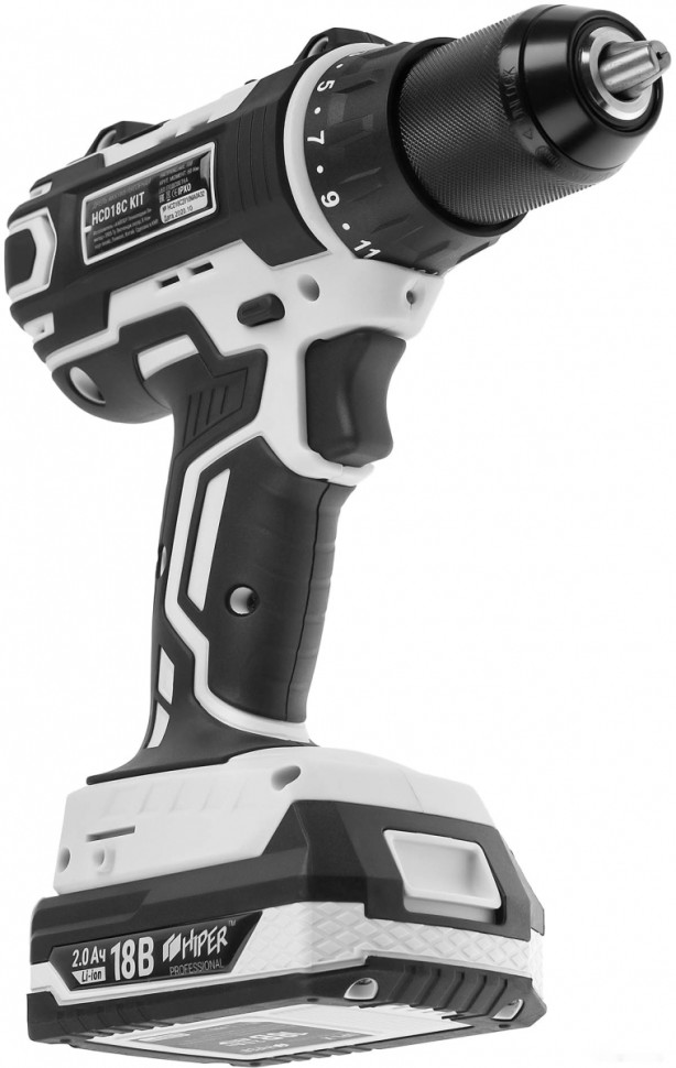 Дрель-шуруповерт HIPER HCD18C KIT (с 2-мя АКБ, кейс) Дрель-шуруповерт HIPER HCD18C KIT (с 2-мя АКБ, кейс)