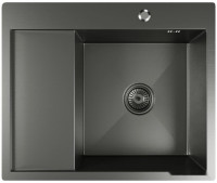 Кухонная мойка Mixline Pro 552929 (черный графит, с сифоном)