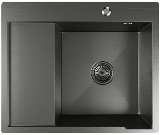 Кухонная мойка Mixline Pro 552929 (черный графит, с сифоном)