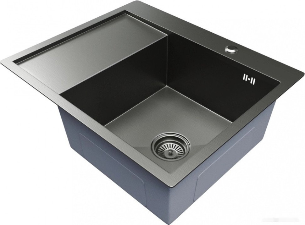 Кухонная мойка Mixline Pro 552929 (черный графит, с сифоном) Кухонная мойка Mixline Pro 552929 (черный графит, с сифоном)