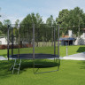 Батут GetActive Jump 10ft - 312 см с лестницей, внешней сеткой (черный) Батут GetActive Jump 10ft - 312 см с лестницей, внешней сеткой (черный)