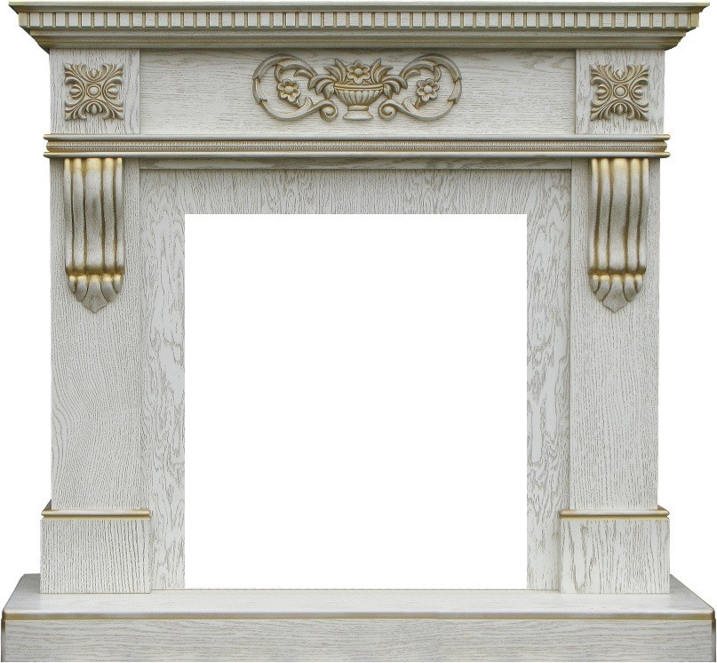 Камин Smolcom Corsica STD (белый дуб)