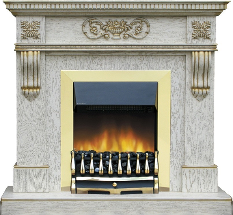 Камин Smolcom Corsica STD (белый дуб) Камин Smolcom Corsica STD (белый дуб)