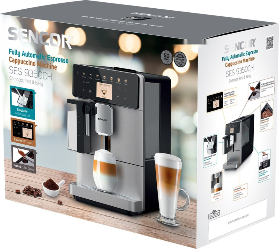 Кофемашина Sencor SES 9350CH Кофемашина Sencor SES 9350CH