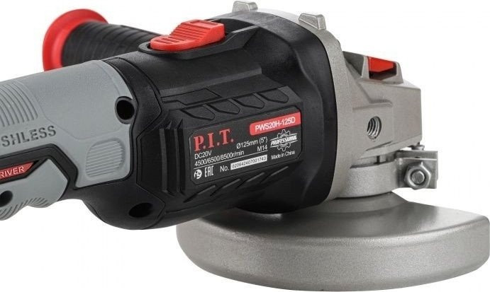 Угловая шлифмашина P.I.T. PWS20H-125D/1 (с 1-им АКБ, кейс) Угловая шлифмашина P.I.T. PWS20H-125D/1 (с 1-им АКБ, кейс)