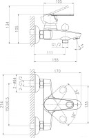 Смеситель Cersanit Brasko 64512