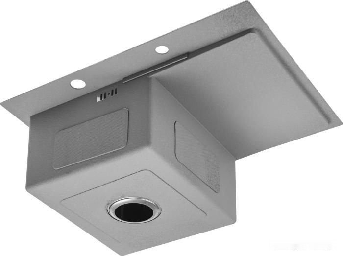 Кухонная мойка Saniteco 6550-R (с сифоном, дозатором и коландером) Кухонная мойка Saniteco 6550-R (с сифоном, дозатором и коландером)