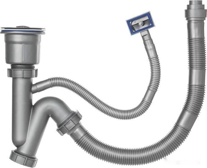 Кухонная мойка Saniteco 6550-R (с сифоном, дозатором и коландером) Кухонная мойка Saniteco 6550-R (с сифоном, дозатором и коландером)