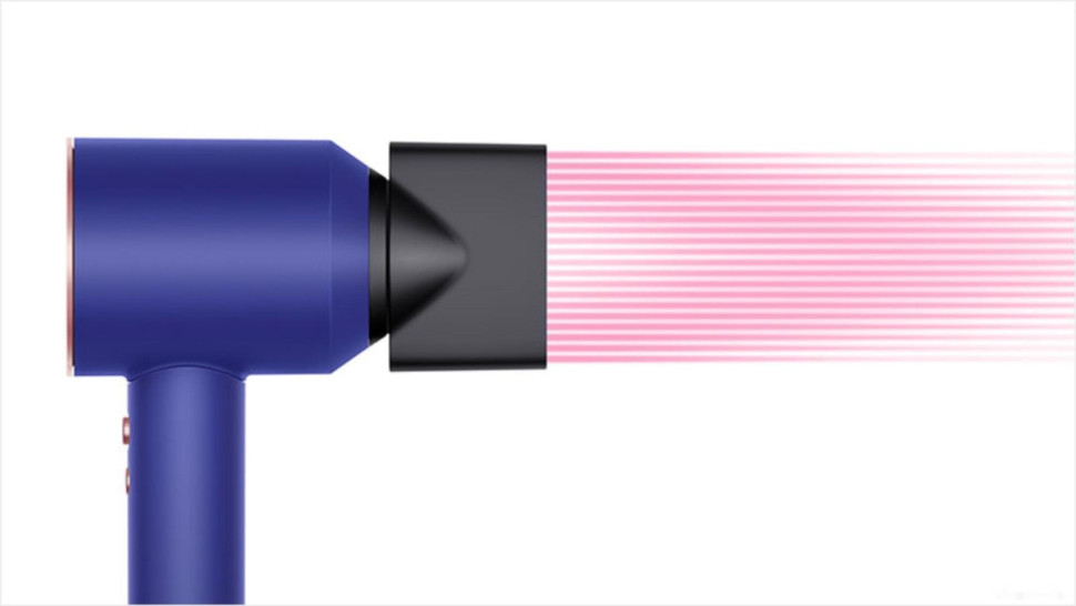 Фен Dyson HD07 Supersonic 426081-01 (синий/розовое золото)