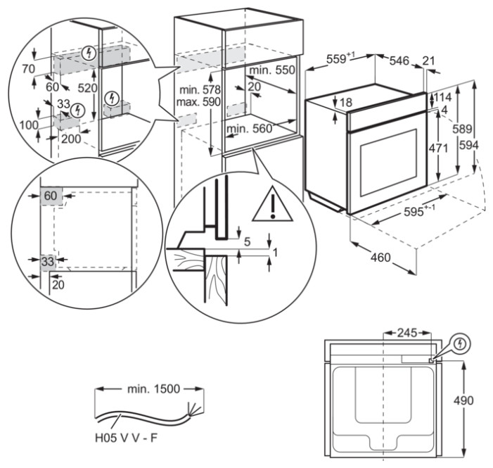 Духовой шкаф Electrolux OEF5H50V Духовой шкаф Electrolux OEF5H50V