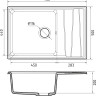 Кухонная мойка GranFest GF-LV-760L терракот Кухонная мойка GranFest GF-LV-760L терракот
