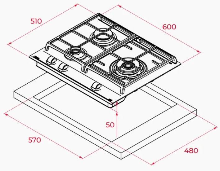Варочная панель Teka GZC 63310 XBN (черное стекло)