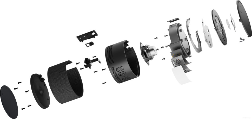 Умная колонка Яндекс Станция Мини 2 с часами (синий сапфир)
